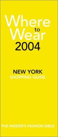 Tapa de Where to wear 2004