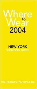 Tapa de Where to wear 2004