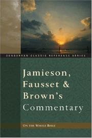 Tapa de Jamieson, Fausset, and Brown's Commentary On the Whole Bible