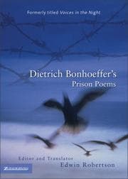Tapa de Dietrich Bonhoeffer's prison poems