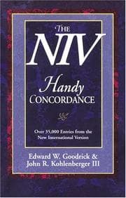Tapa de The NIV handy concordance