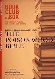 Tapa de Bookclub-in-a-Box Discusses The Poisonwood Bible, the Novel by Barbara Kingsolver