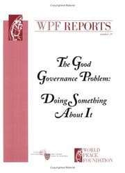Tapa de The good governance problem