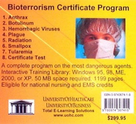 Tapa de Bioterrorism Certificate Program