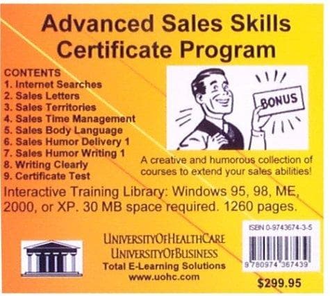 Tapa de Advanced Sales Skills Certificate Program
