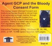 Tapa de Agent GCP and the Bloody Consent Form