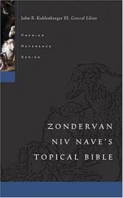 Tapa de Zondervan NIV Nave's Topical Bible