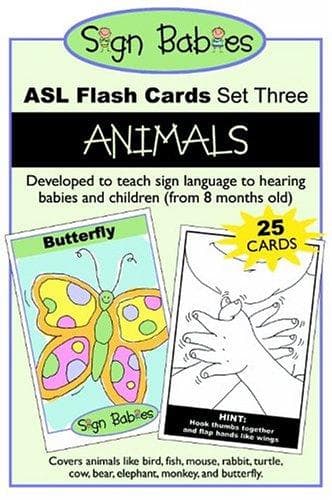Tapa de Sign Babies ASL Flash Cards, Set Three