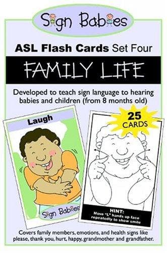 Tapa de Sign Babies ASL Flash Cards, Set Four