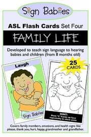 Tapa de Sign Babies ASL Flash Cards, Set Four