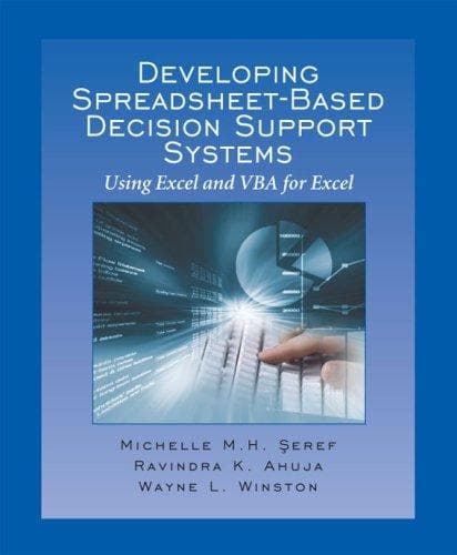 Tapa de Developing Spreadsheet-Based Decision Support Systems