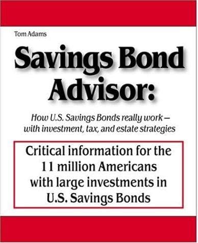 Tapa de Savings Bond Advisor