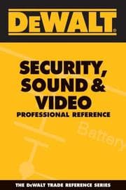 Tapa de DEWALT  Security, Sound, & Video Professional Reference (Dewalt Trade Reference Series)