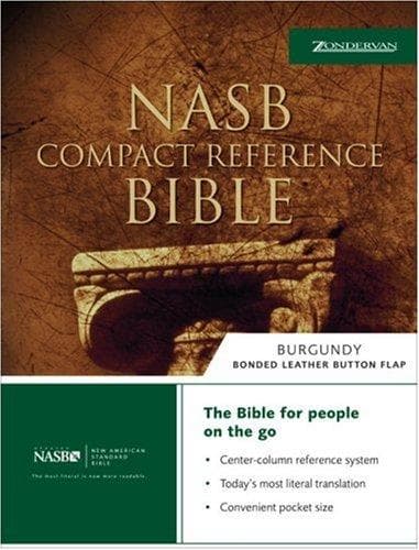 Tapa de NASB Compact Reference Bible, Black w/Snap Flap