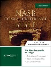 Tapa de NASB Compact Reference Bible, Black w/Snap Flap
