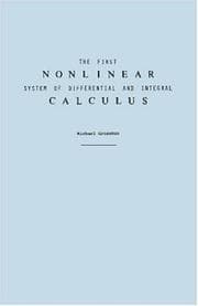 Tapa de The first nonlinear system of differential and integral calculus