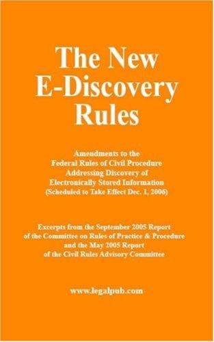 Tapa de The New E-Discovery Rules