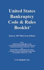Tapa de U.S. Bankruptcy Code & Rules Booklet