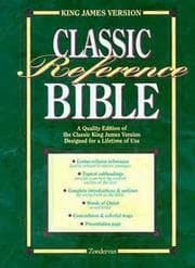 Tapa de KJV Classic Reference Navy Bonded Leather