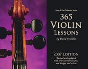 Tapa de 365 Violin Lessons, 2007 Note-A-Day Calendar for Violin