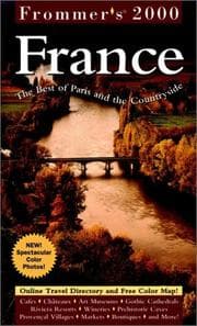 Tapa de Frommer's France 2000
