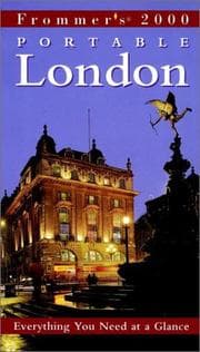 Tapa de Frommer's 2000 portable London