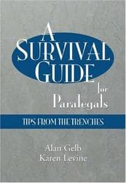 Tapa de A survival guide for paralegals