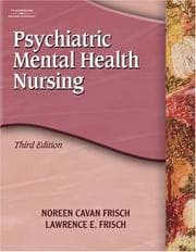 Tapa de Psychiatric mental health nursing