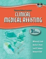 Tapa de Workbook to accompany Thomson Delmar Learning's clinical medical assisting