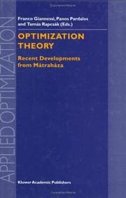 Tapa de Optimization theory