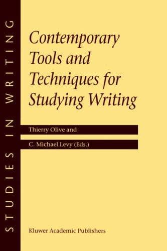Tapa de Contemporary tools and techniques for studying writing