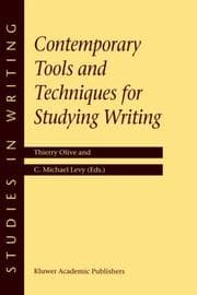 Tapa de Contemporary tools and techniques for studying writing