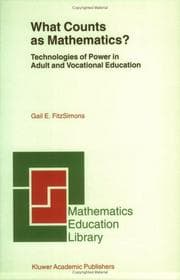Tapa de What Counts as Mathematics?