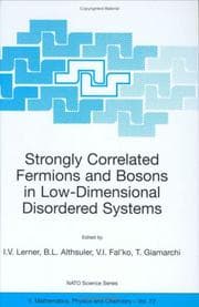 Tapa de Strongly correlated fermions and bosons in low-dimensional disordered systems