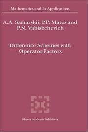 Tapa de Difference schemes with operator factors
