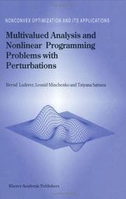 Tapa de Multivalued analysis and nonlinear programming problems with perturbations