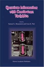 Tapa de Quantum information with continuous variables