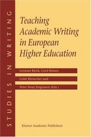 Tapa de Teaching academic writing in European higher education