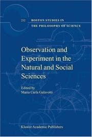 Tapa de Observation and experiment in the natural and social sciences
