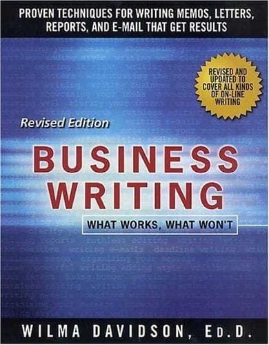 Tapa de Business writing