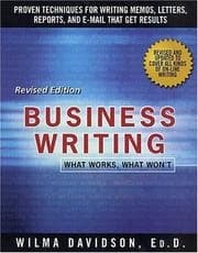 Tapa de Business writing