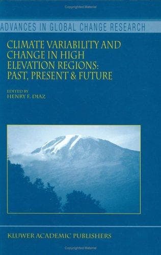 Tapa de Climate Variability and Change in High Elevation Regions