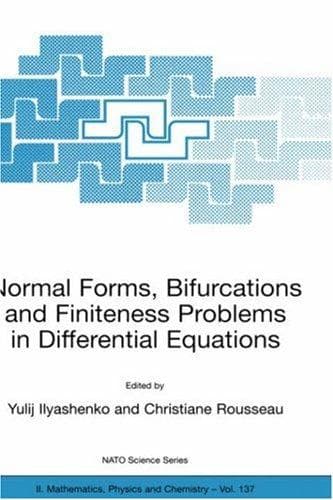 Tapa de Normal Forms, Bifurcations and Finiteness Problems in Differential Equations