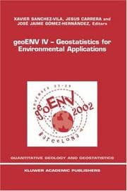 Tapa de Geoenv IV - Geostatistics for Environmental Applications