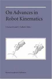 Tapa de On advances in robot kinematics