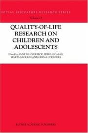 Tapa de Quality-of-life research on children and adolescents
