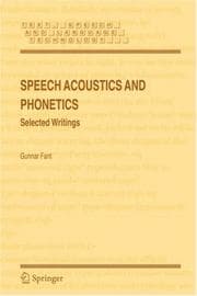 Tapa de Speech acoustics and phonetics