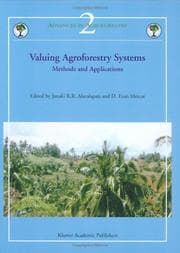 Tapa de Valuing agroforestry systems