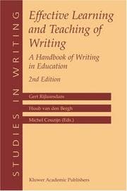 Tapa de Effective learning and teaching of writing