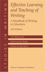 Tapa de Effective Learning and Teaching of Writing